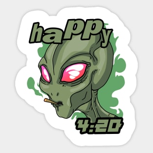 Happy 4:20 Sticker